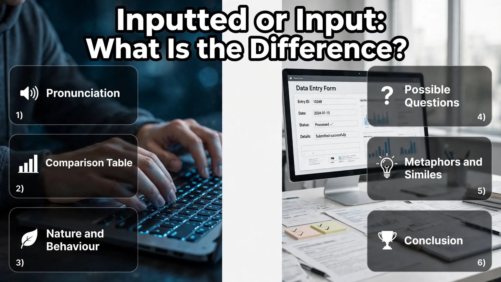 inputted or input