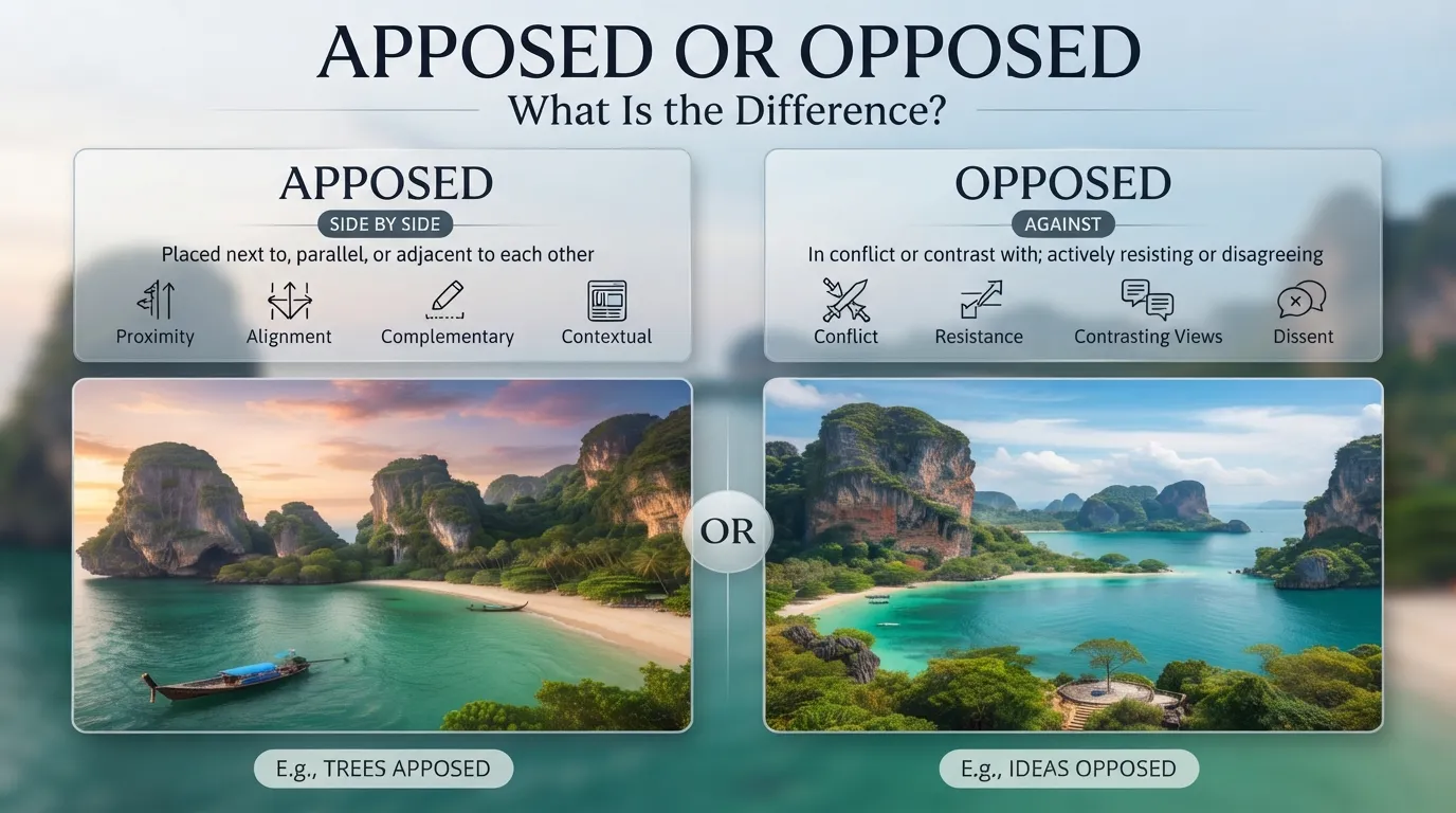 apposed or opposed