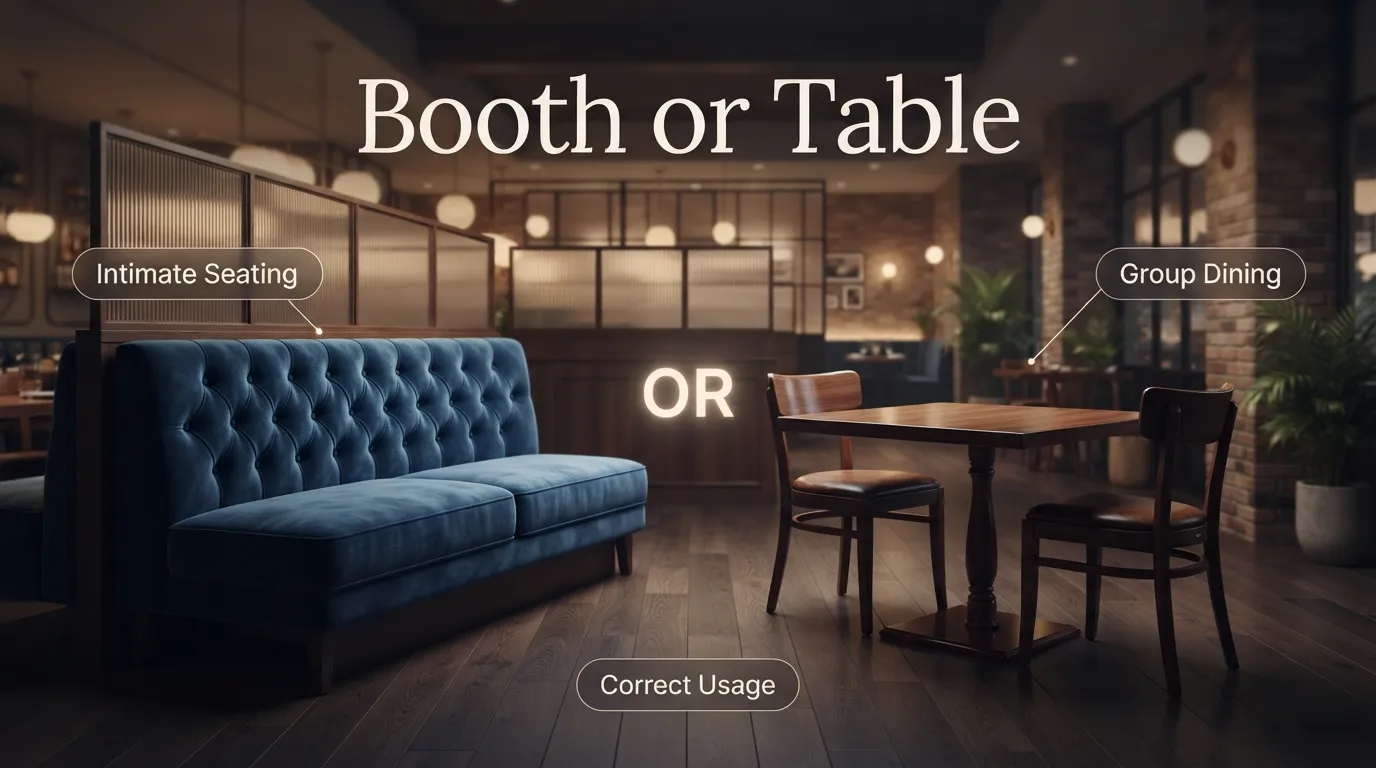 booth or table