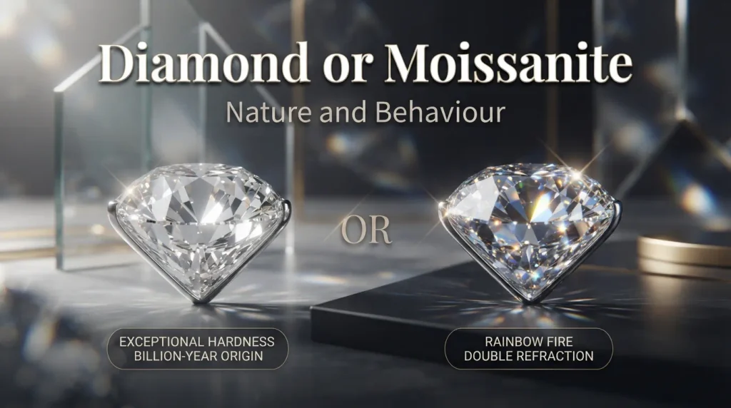 Nature and Behaviour of Diamond or Moissanite