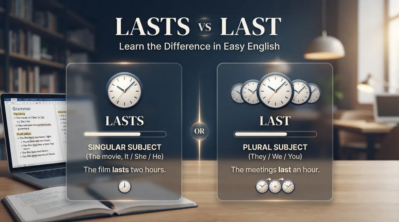 lasts or last